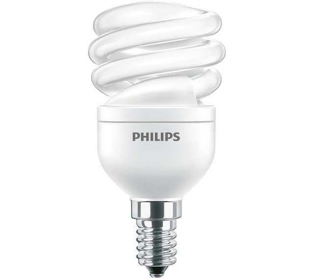 Лампа Philips E14 2700К12 Вт (Tornado T2)